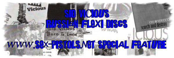 Sid Vicious Russian Flexi Disc Singles